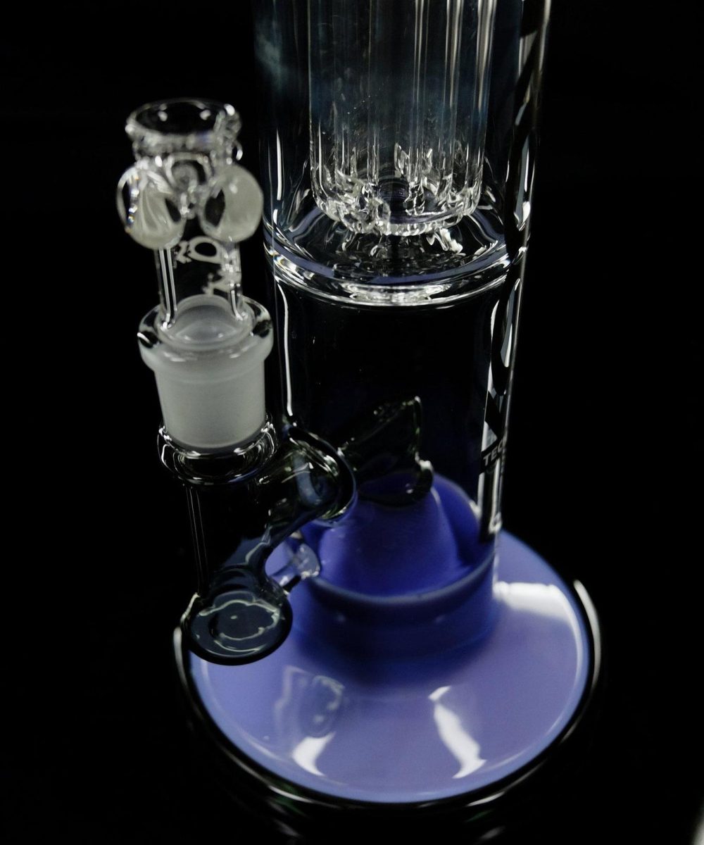 Alternative view of ROOR TECH: FIXED 14" 50x5 BARREL BUBBLER PURPLE AND BLACK