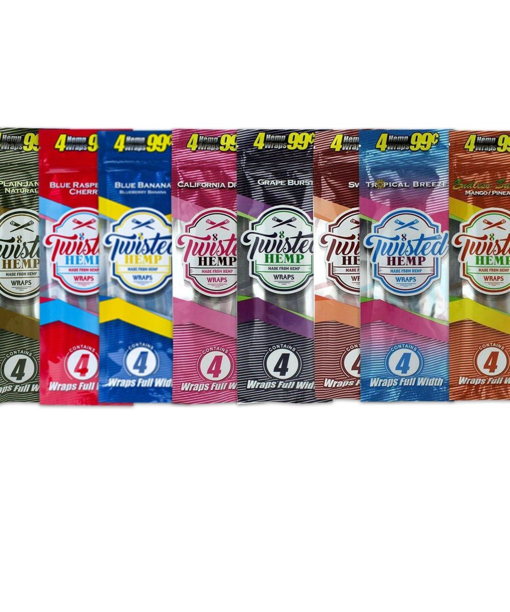 TWISTED HEMP: FLAVORED HEMP WRAPS 4PK