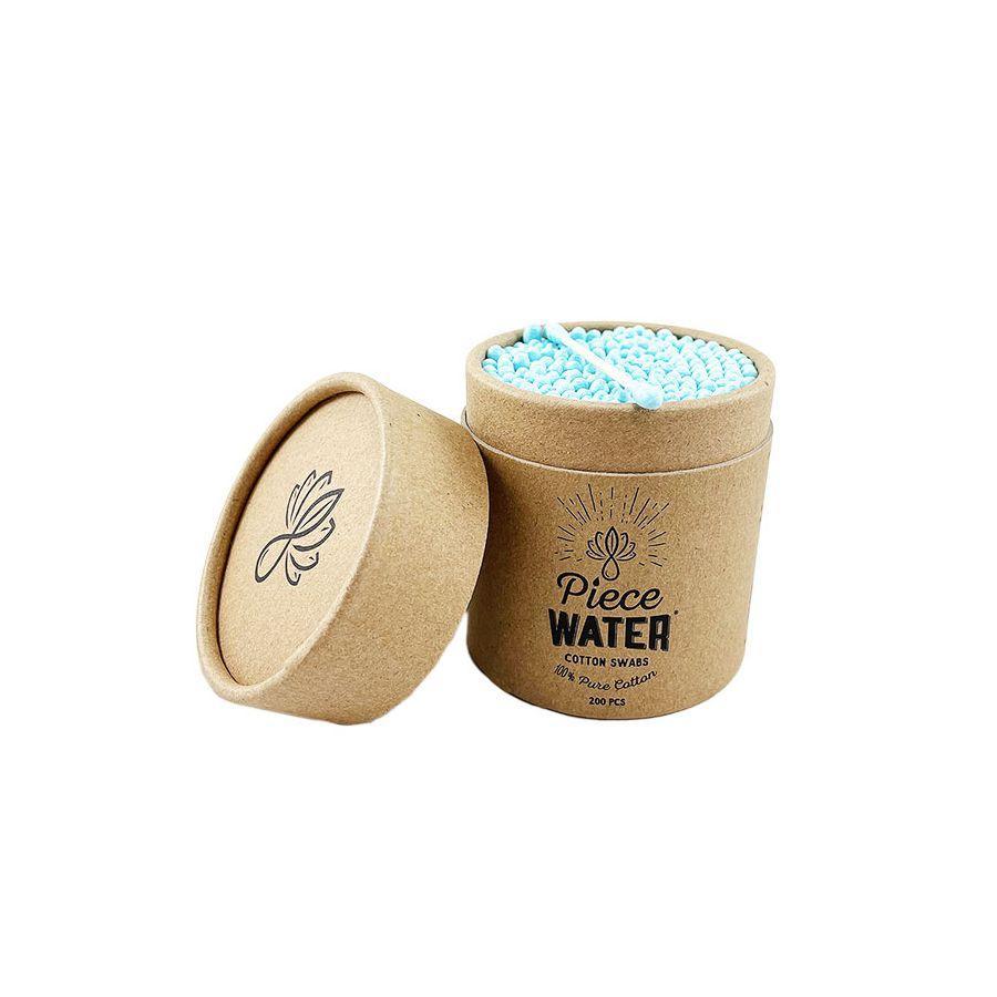 PIECE WATER: BLUE COTTON SWABS 200CT