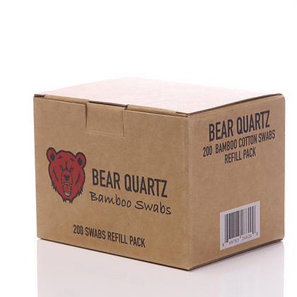 Alternative view of BEAR QUARTZ: BAMBOO SWABS REFILLS