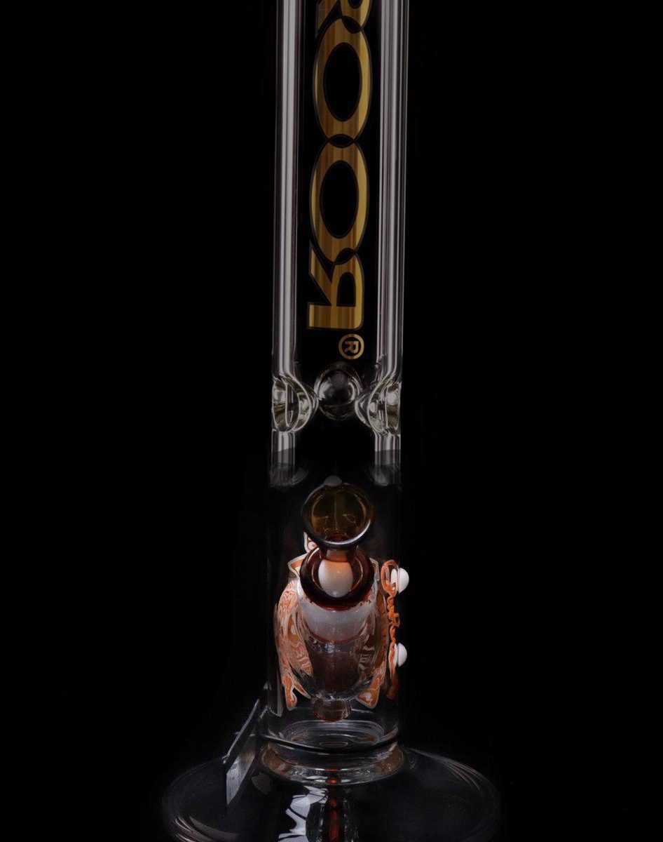 ROOR GLASS: INTRO COLLECTOR SERIES BRONZE AND ORANGE STRAIGHT TUBE