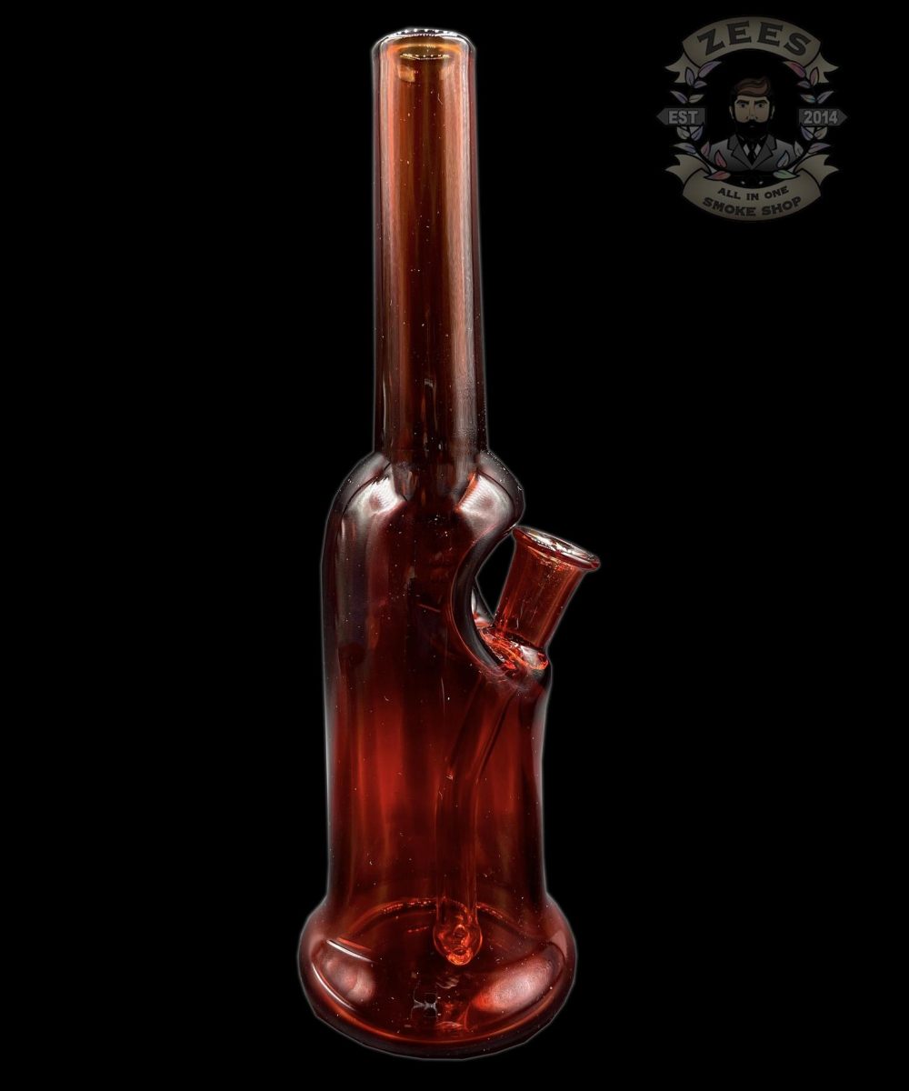 SANFORD GLASS: 9" POMEGRANATE BOTTLE RIG
