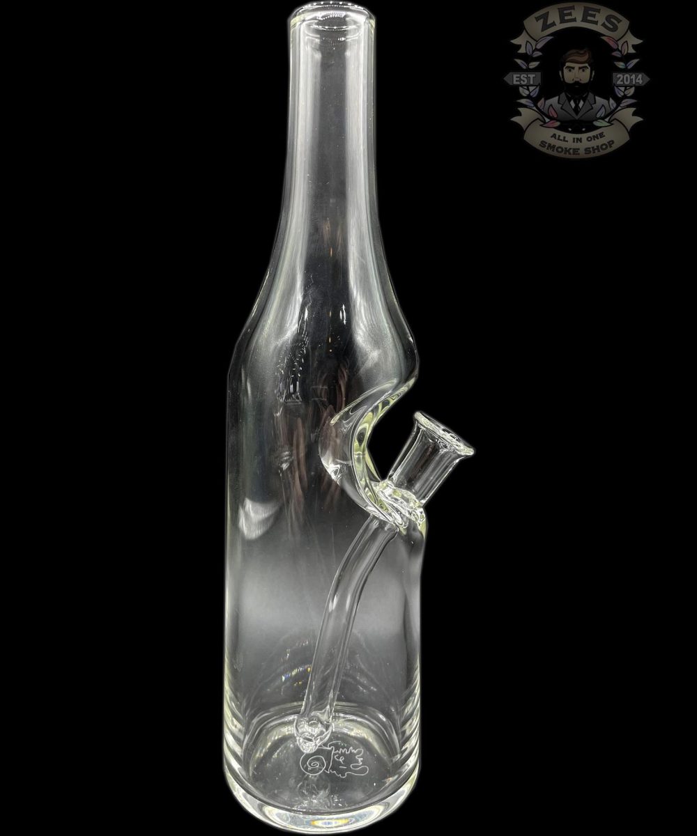 Alternative view of SANFORD GLASS: 9" CLEAR BOTTLE RIG