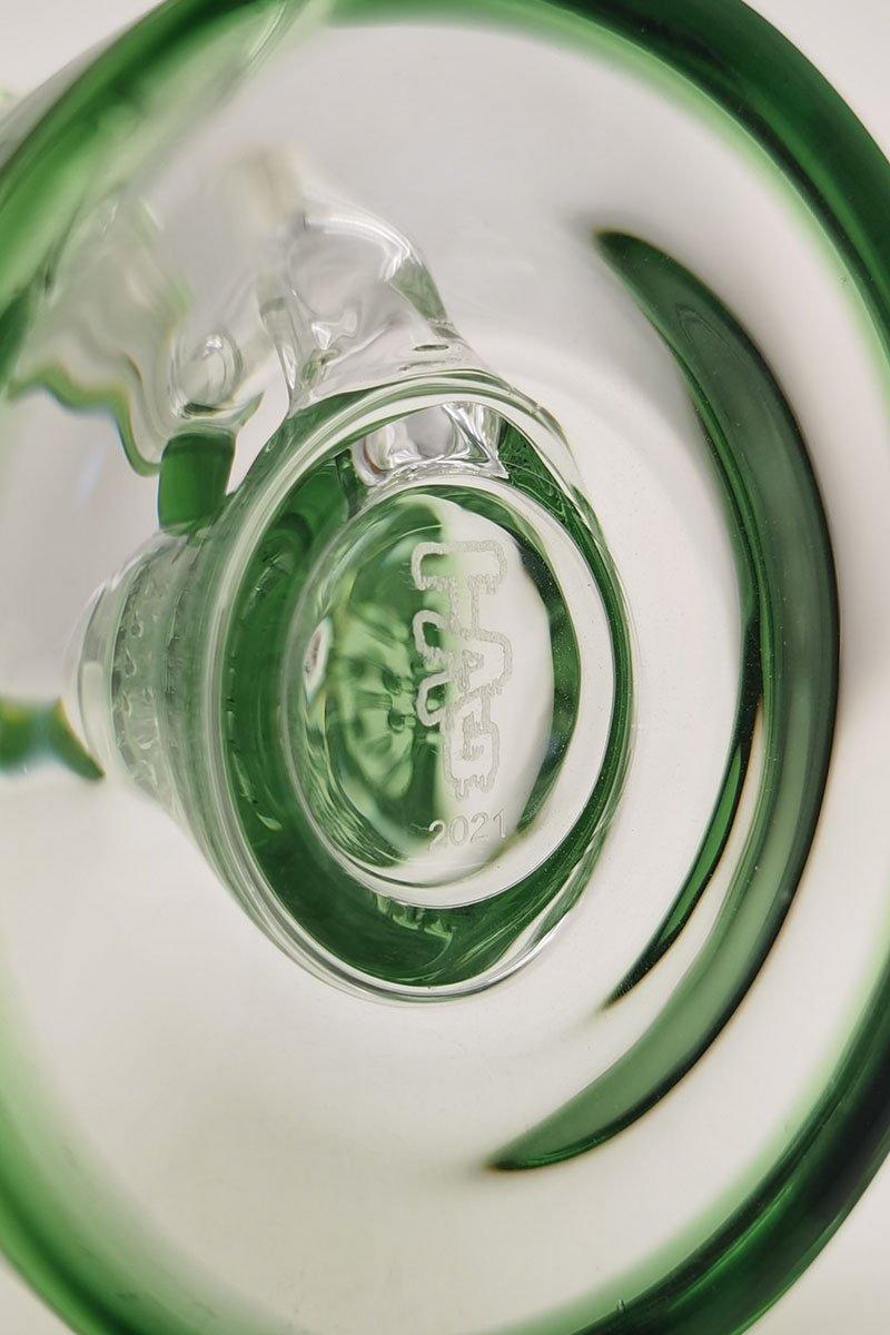 Alternative view of TAG: 9.5" BENT NECK DOUBLE HONEYCOMB WITH SPINNING SPLASHGUARD 44X4MM (14MM FEMALE)