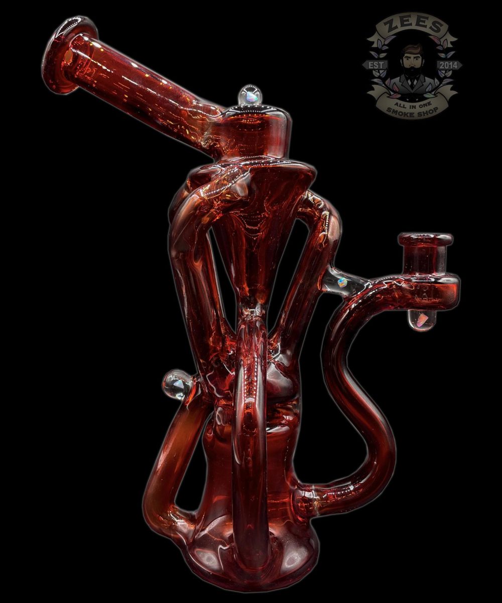 FREBO GLASS: POMEGRANATE TORRENT RECYCLER
