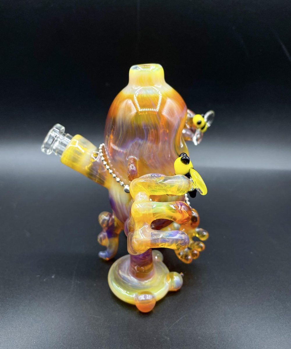 Alternative view of SANDBERG GLASS: BUMBLE BEE MUNNY STATUE RIG