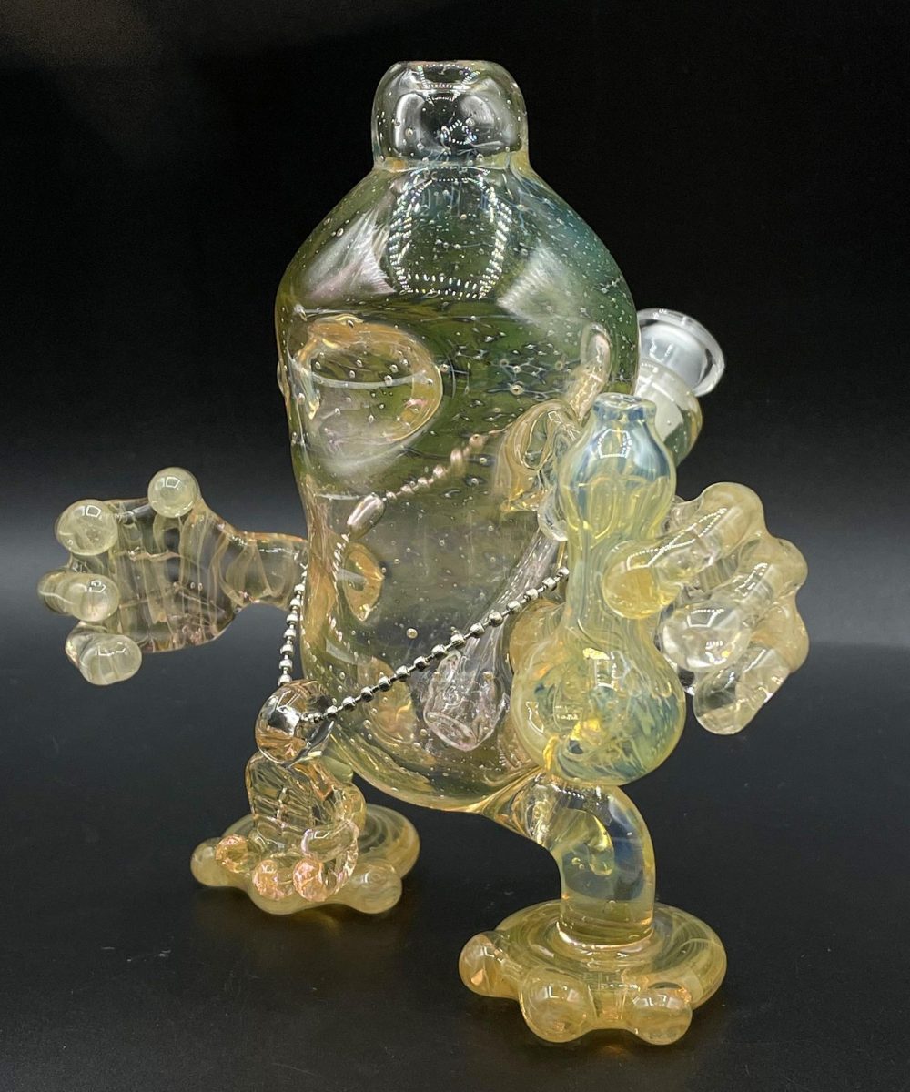 Alternative view of SANDBERG GLASS: FUMED MUNNY STATUE RIG