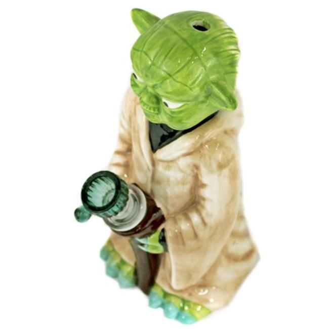 CERAMIC GLASS: 8" YODA FIGURE