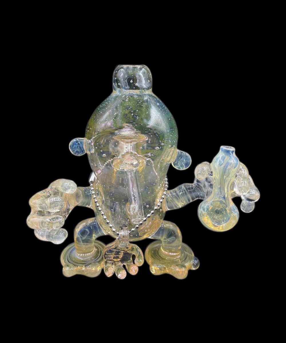 SANDBERG GLASS: FUMED MUNNY STATUE RIG