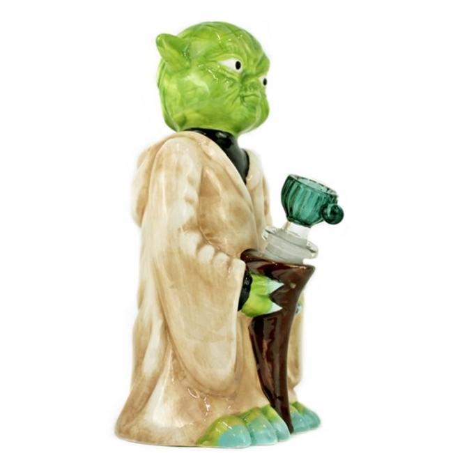 Alternative view of CERAMIC GLASS: 8" YODA FIGURE