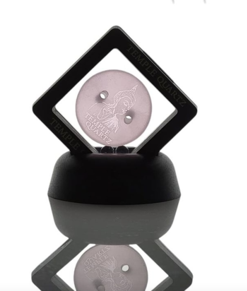 Alternative view of TEMPLE QUARTZ: DISK SPINNER CAP FOR 25MM BANGERS