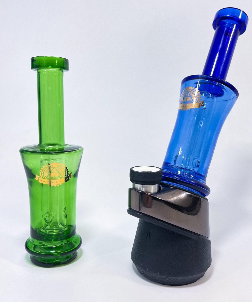 ILLUMINATI GLASS: 6" THREE HOLE PERC PUFFCO PEAK ATTACHMENT
