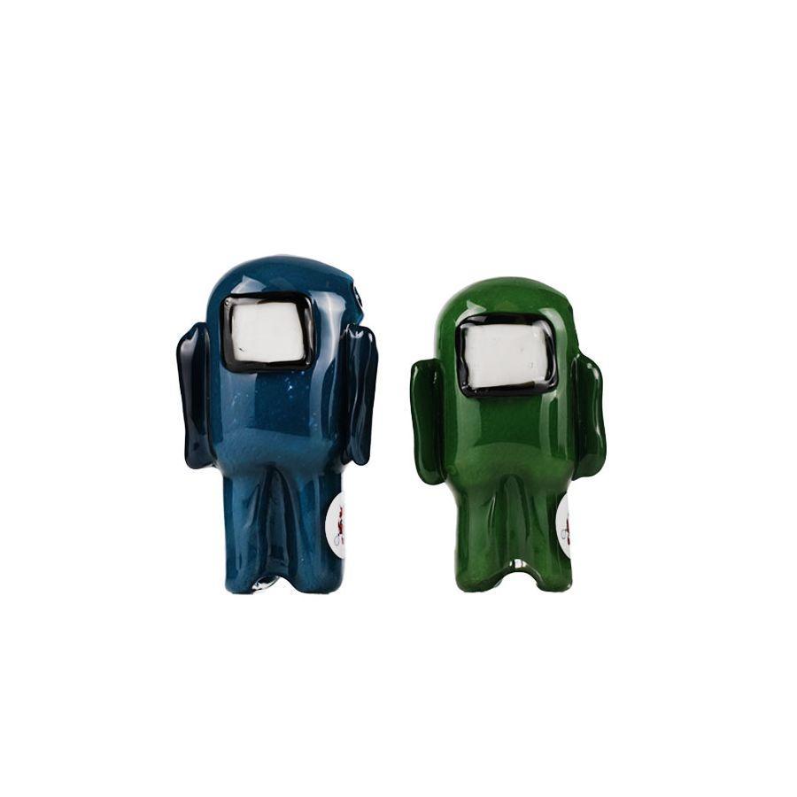 BLOWFISH GLASSWORKS: AMONG US HAND PIPE