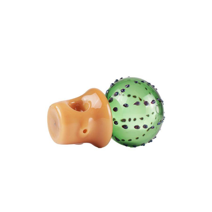 Alternative view of BLOWFISH GLASSWORKS: CACTUS ROUND HAND PIPE