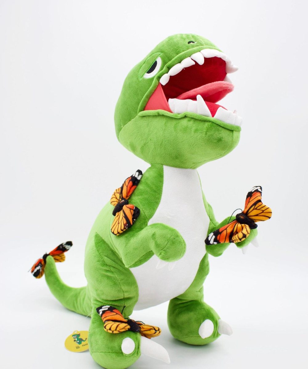 Alternative view of ELBO GLASS X FELT: OPEN MOUTH RAPTOR PLUSH TOY
