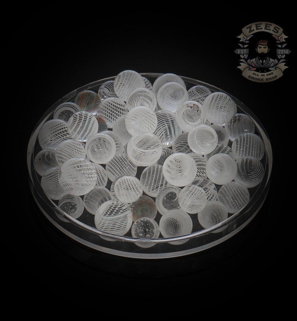 WILLY WOLLY GLASS: 6MM SPIRAL TERP PEARL