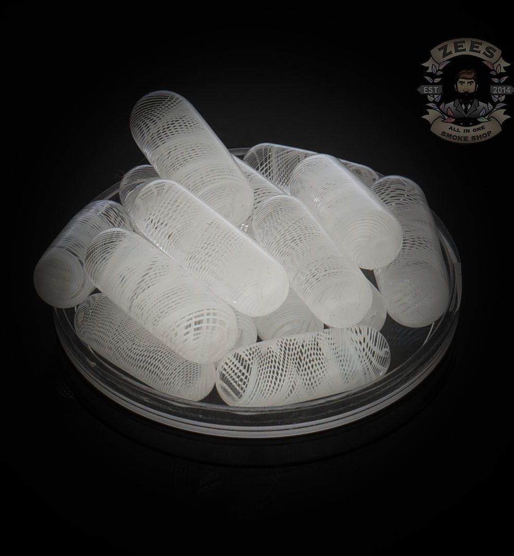 WILLY WOLLY GLASS: 5 X 18MM SPIRAL TERP PEARL PILL