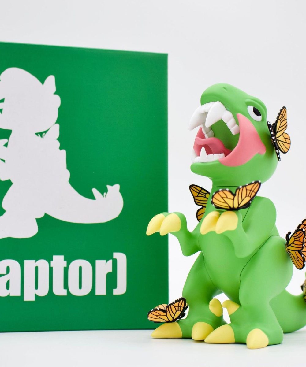 Alternative view of ELBO GLASS x FELT: RAPTOR VINYL TOY