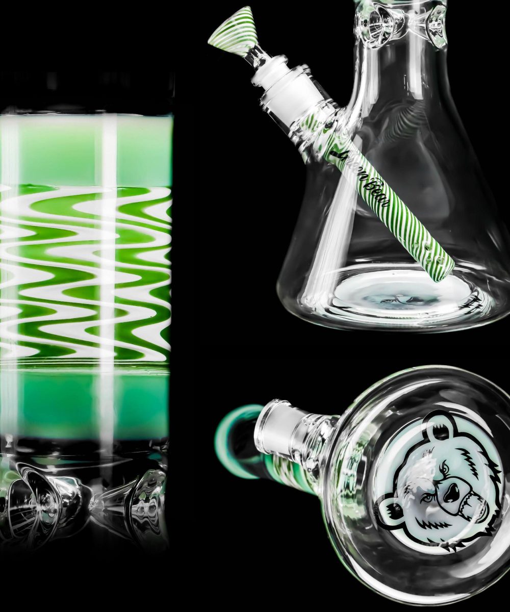 Alternative view of GREEN BEAR: 14" WIG WAG SECTION BEAKER