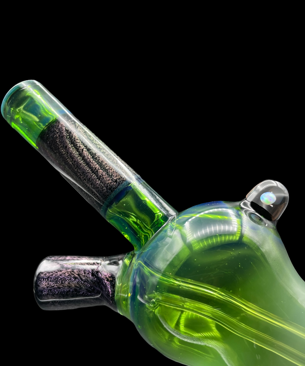 Alternative view of AJ SURF CITY TUBES: GREEN AND BLUE CRUSHED OPAL PULL TUBE