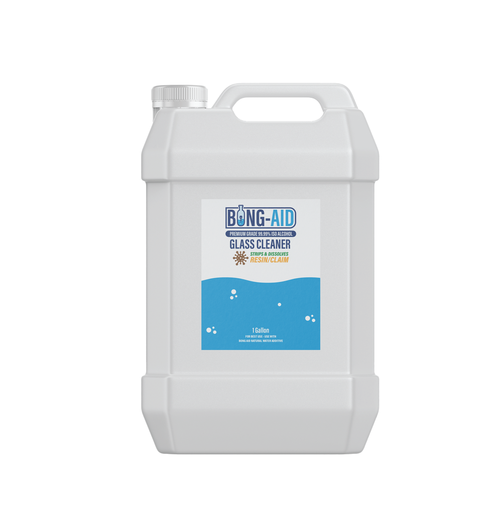 BONG AID: 99% ISO GLASS CLEANER 1 GALLON 128 FL. OZ.