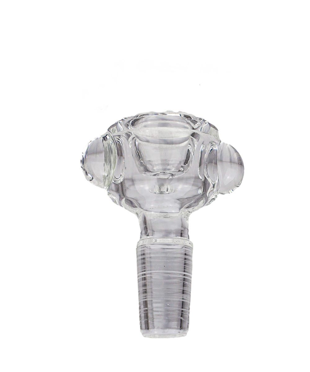 14MM CLEAR POLISHED FLOWER SLIDE