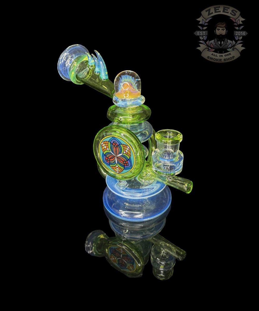 FREEEK GLASS: GHOST AND SLYME GREEN SINGLE UPTAKE TERPCYCLER