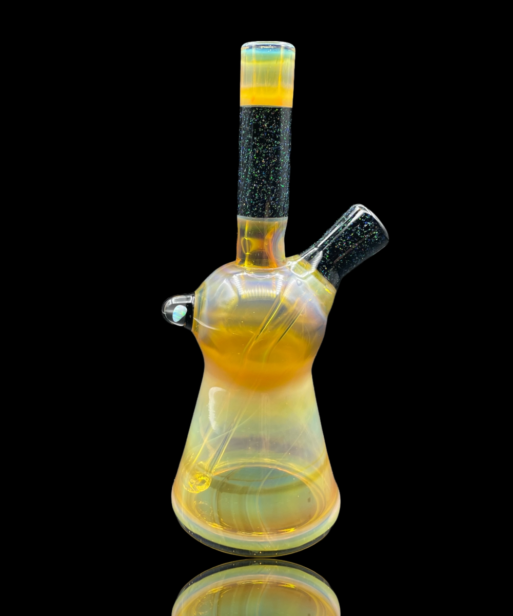AJ SURF CITY TUBES: NS YELLOW OVER LOKI'S LIPSTICK CRUSHED OPAL PULL TUBE
