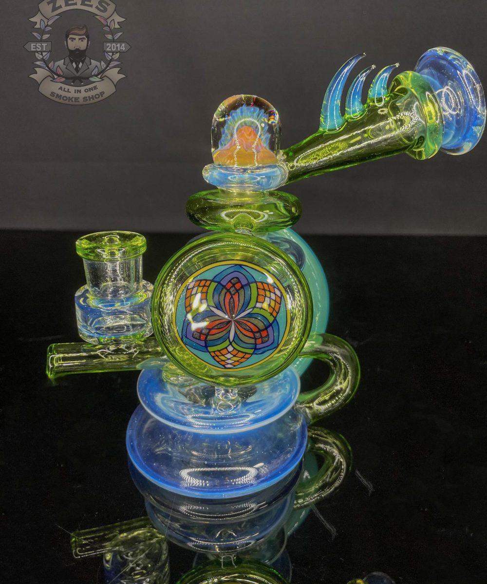 Alternative view of FREEEK GLASS: GHOST AND SLYME GREEN SINGLE UPTAKE TERPCYCLER