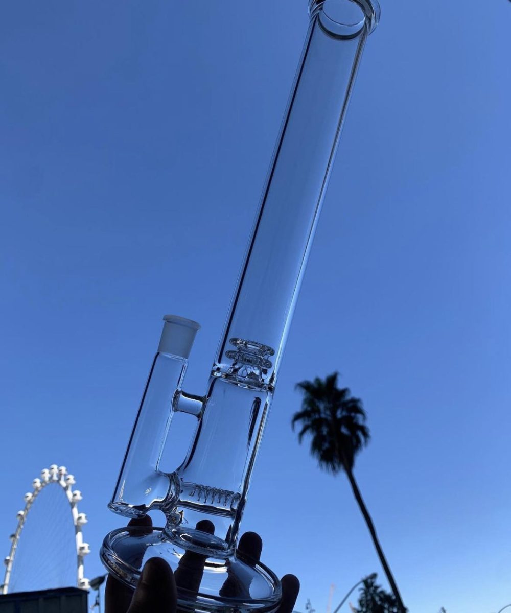 RYE DEYER GLASS X GLOB_USA: 16" CORE REACTOR STRAIGHT TUBE