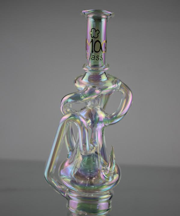 Alternative view of SMOQ GLASS: SPIKED RECYCLER PUFFCO PEAK ATTACHMENT