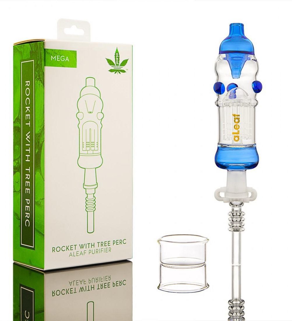 Alternative view of ALEAF GLASS: NECTAR COLLECTOR MEGA SERIES ROCKET BARREL PERC