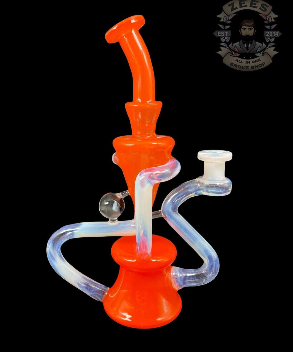 EX NIHILO GLASS: LAVA x GHOST DUAL UPTAKE FLOATER RECYCLER