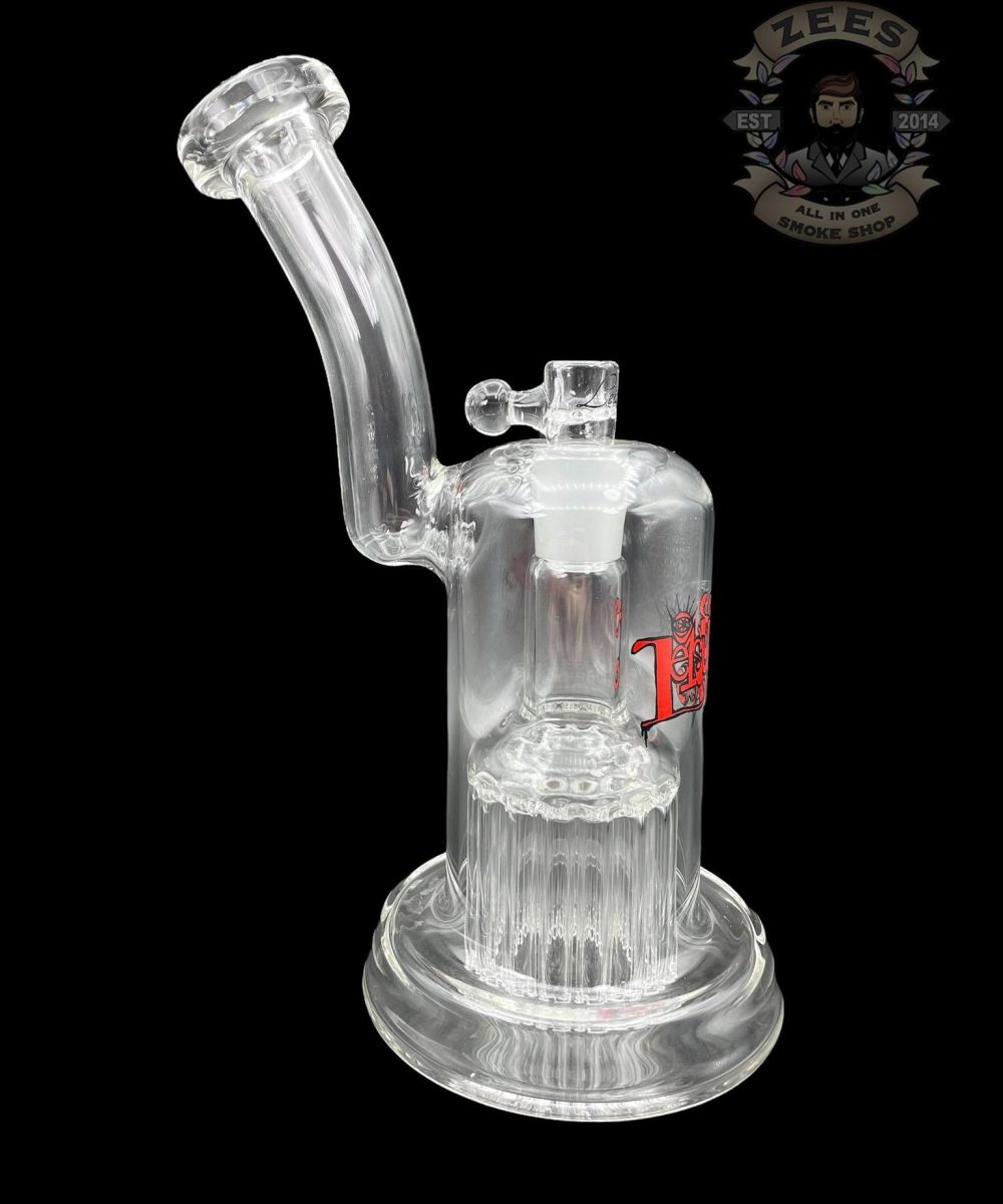LEISURE GLASS: CLEAR 16ARM BUBBLER RIG