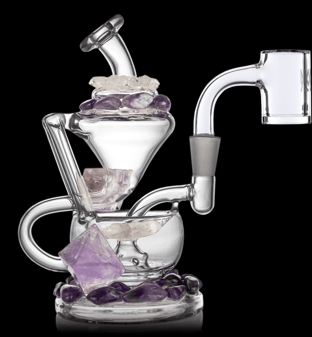 Alternative view of MJ ARSENAL: AMETHYST CLAUDE MINI DAB RIG