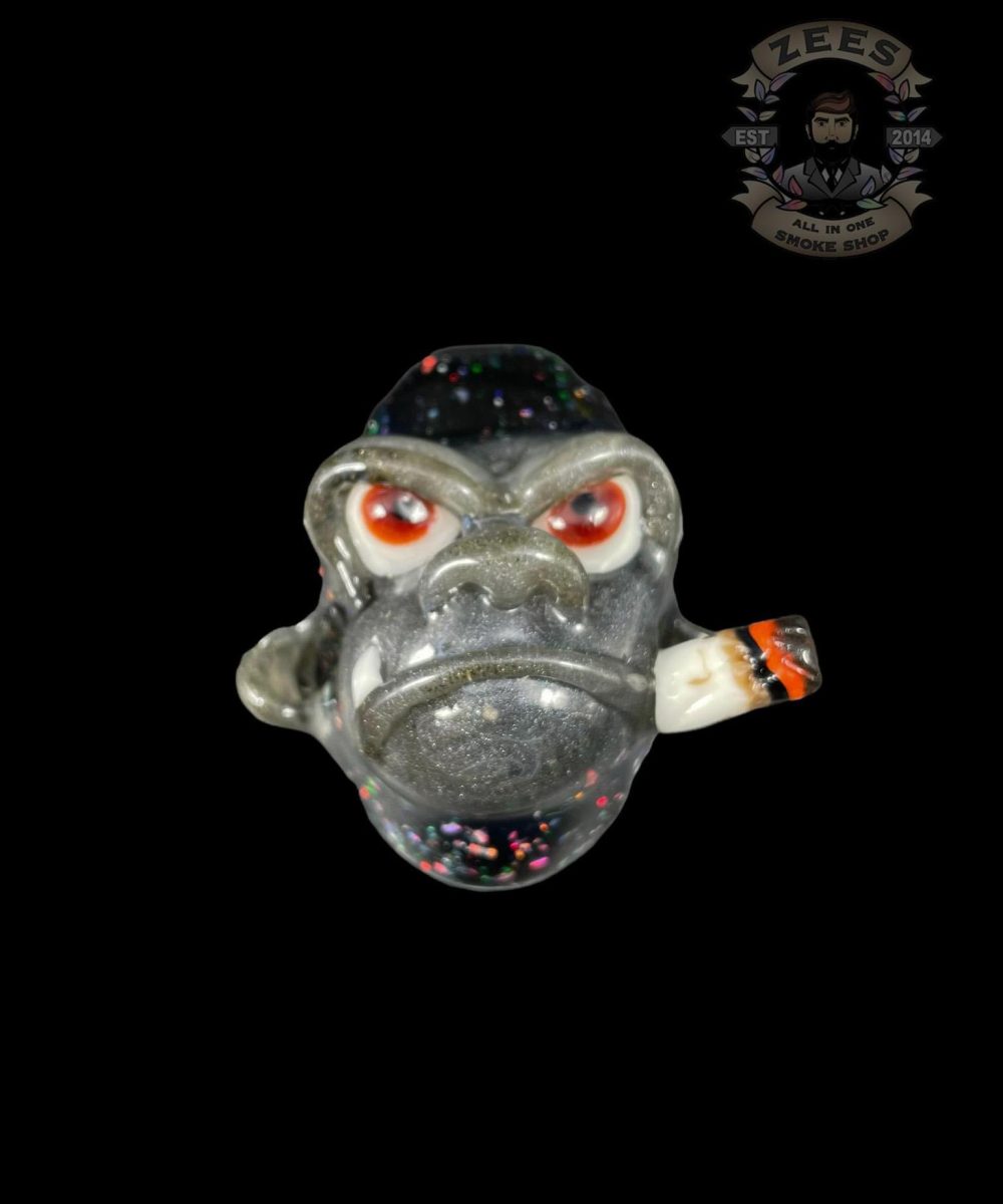 Alternative view of CATALYST GLASS: BLACK CRUSHED OPAL SMOKIN' CHIMP RIG SET