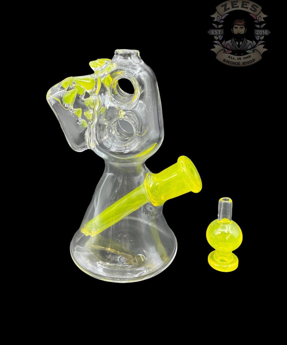 ENUFF GLASS: LIME DROP COLOR ACCENTED JAMMER RIG