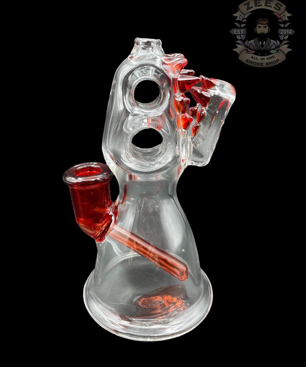 Alternative view of ENUFF GLASS: RED ELVIS COLOR ACCENTED JAMMER RIG