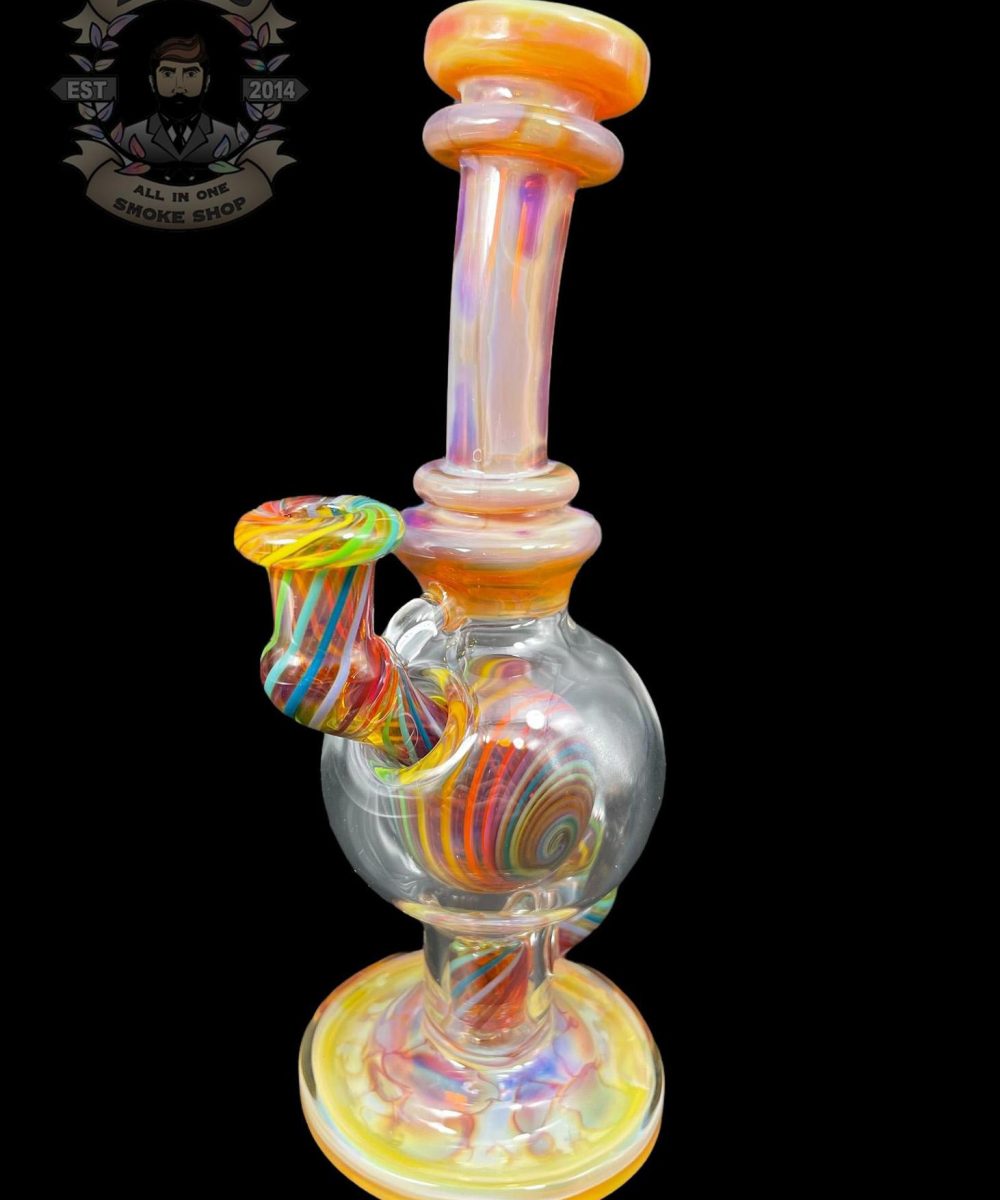 Alternative view of CRAMBORO GLASS: 6" LOKI'S LIPSTICK SPIRAL BALL RIG