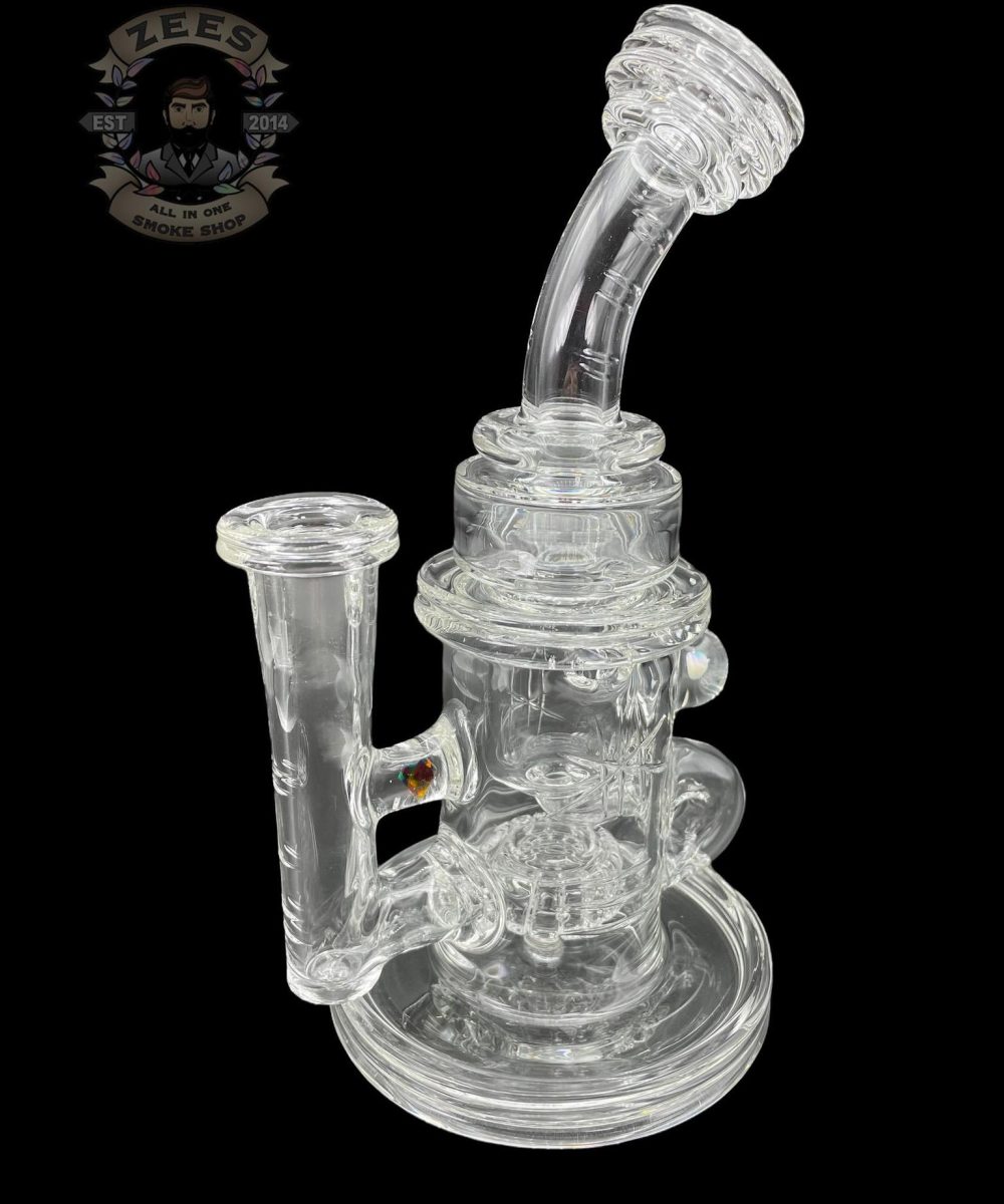 Alternative view of BRONX GLASS: CLEAR DOUBLE ENCASED OPAL INCYCLER