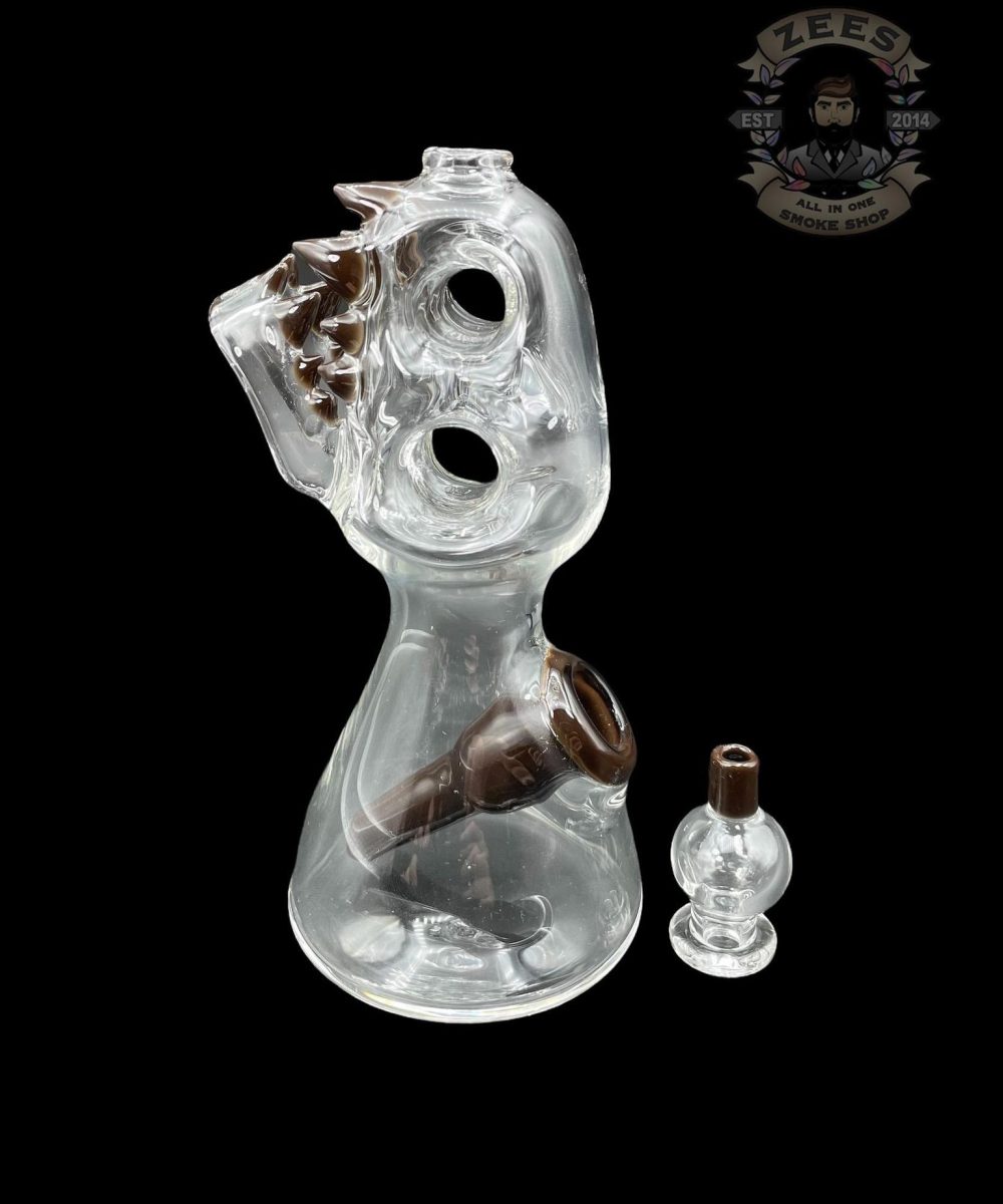 ENUFF GLASS: EARTHY BROWN COLOR ACCENTED JAMMER RIG