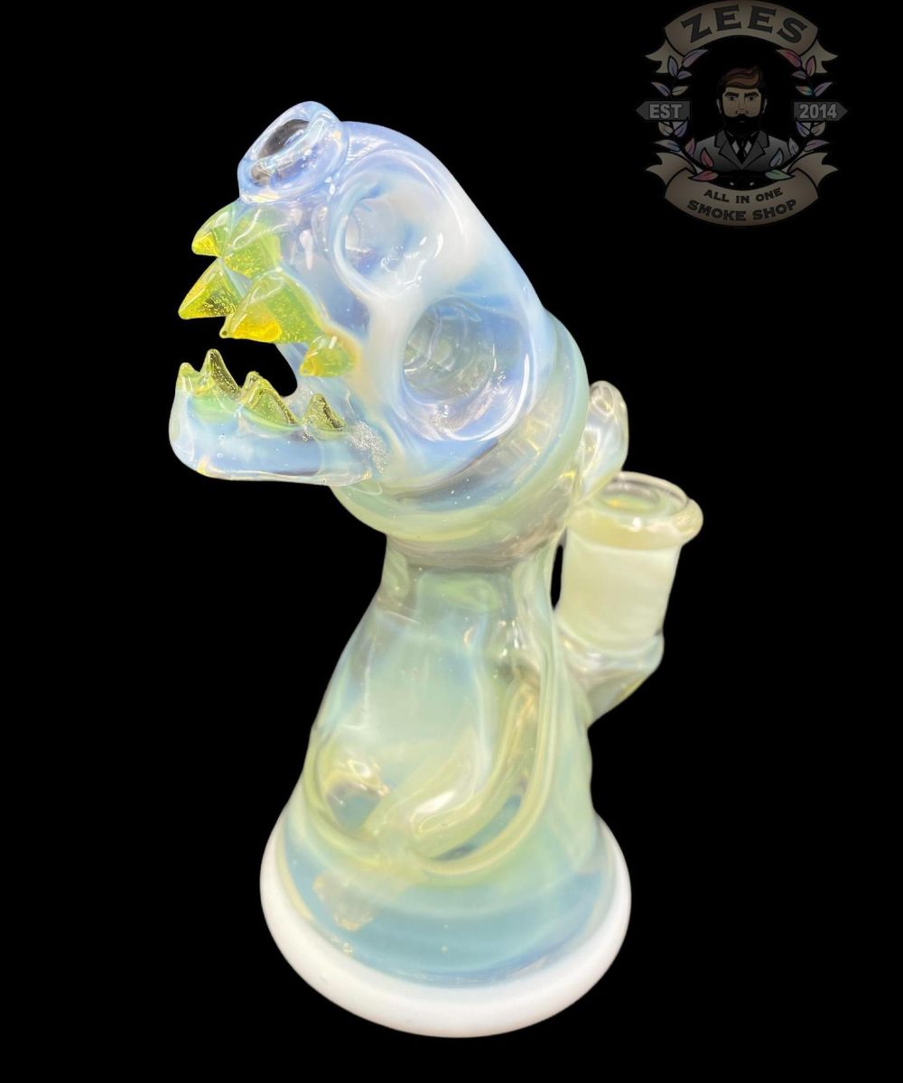 Alternative view of ENUFF GLASS: FUMED MOONSTONE HOODED JAMMER RIG