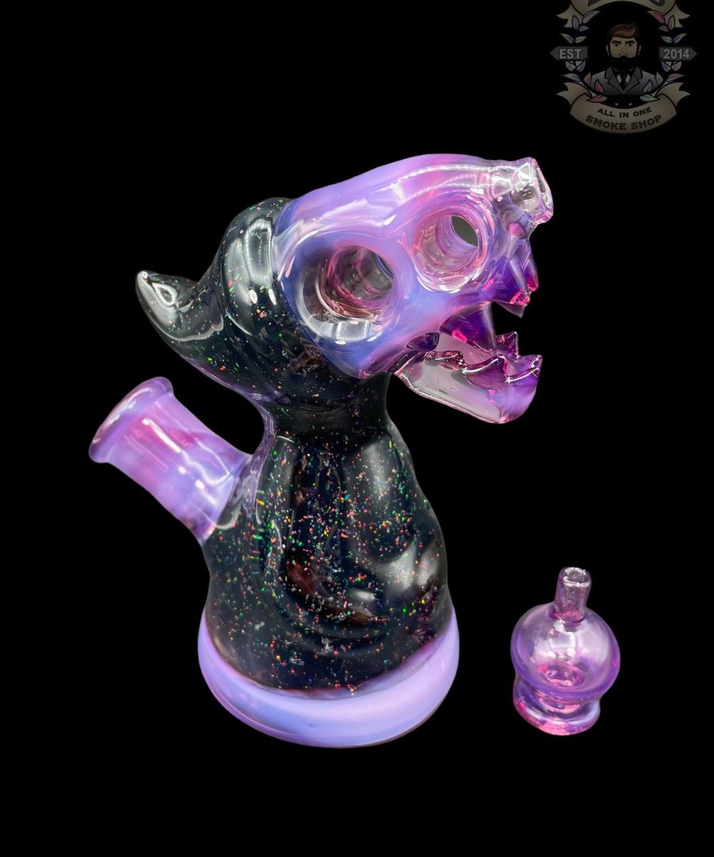 Alternative view of ENUFF GLASS: ROYAL JELLY CRUSHED OPAL HOODED JAMMER RIG