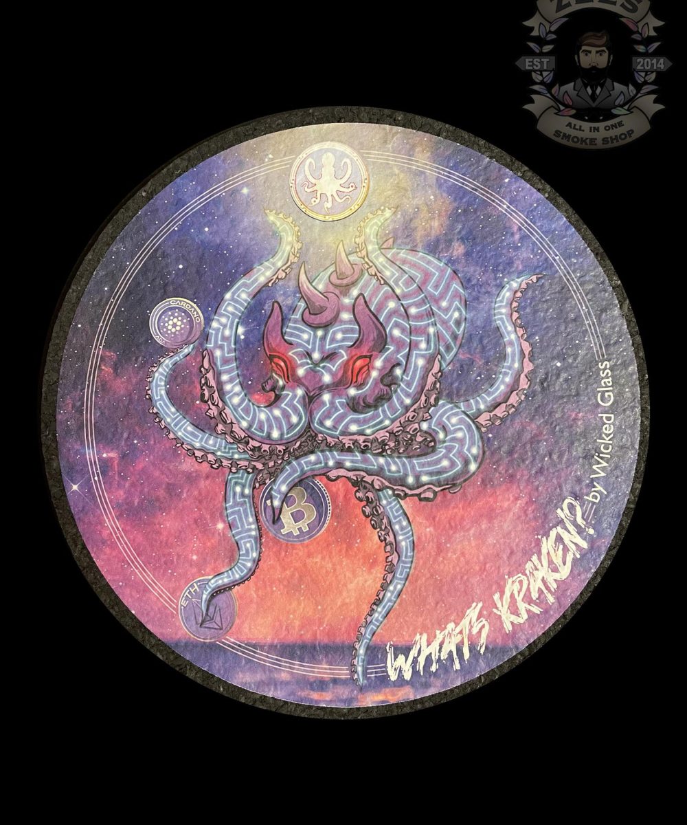 MOOD MAT: 8" CIRCLE WICKED GLASS