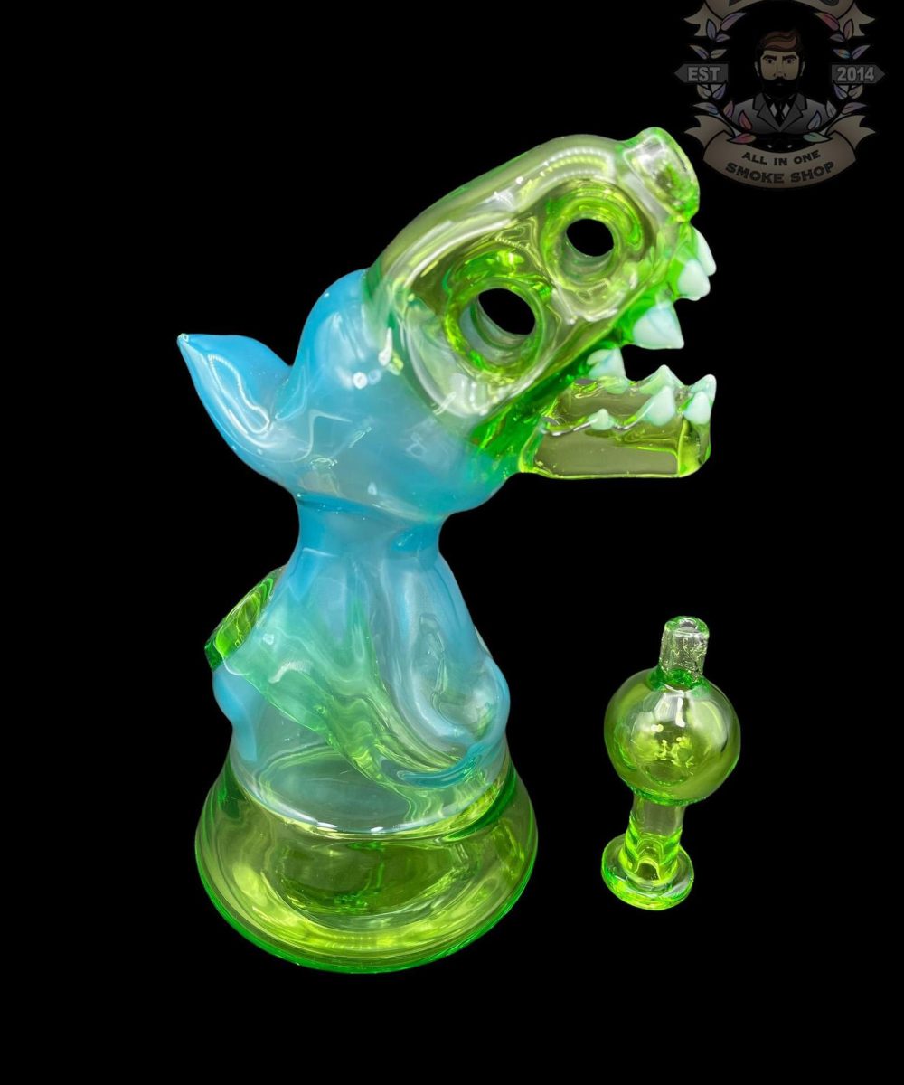 ENUFF GLASS: SLYME AND TEAL HOODED JAMMER RIG
