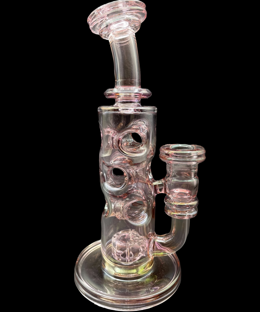 SLATE GLASS: PURPLE FUMED FAB TOWER