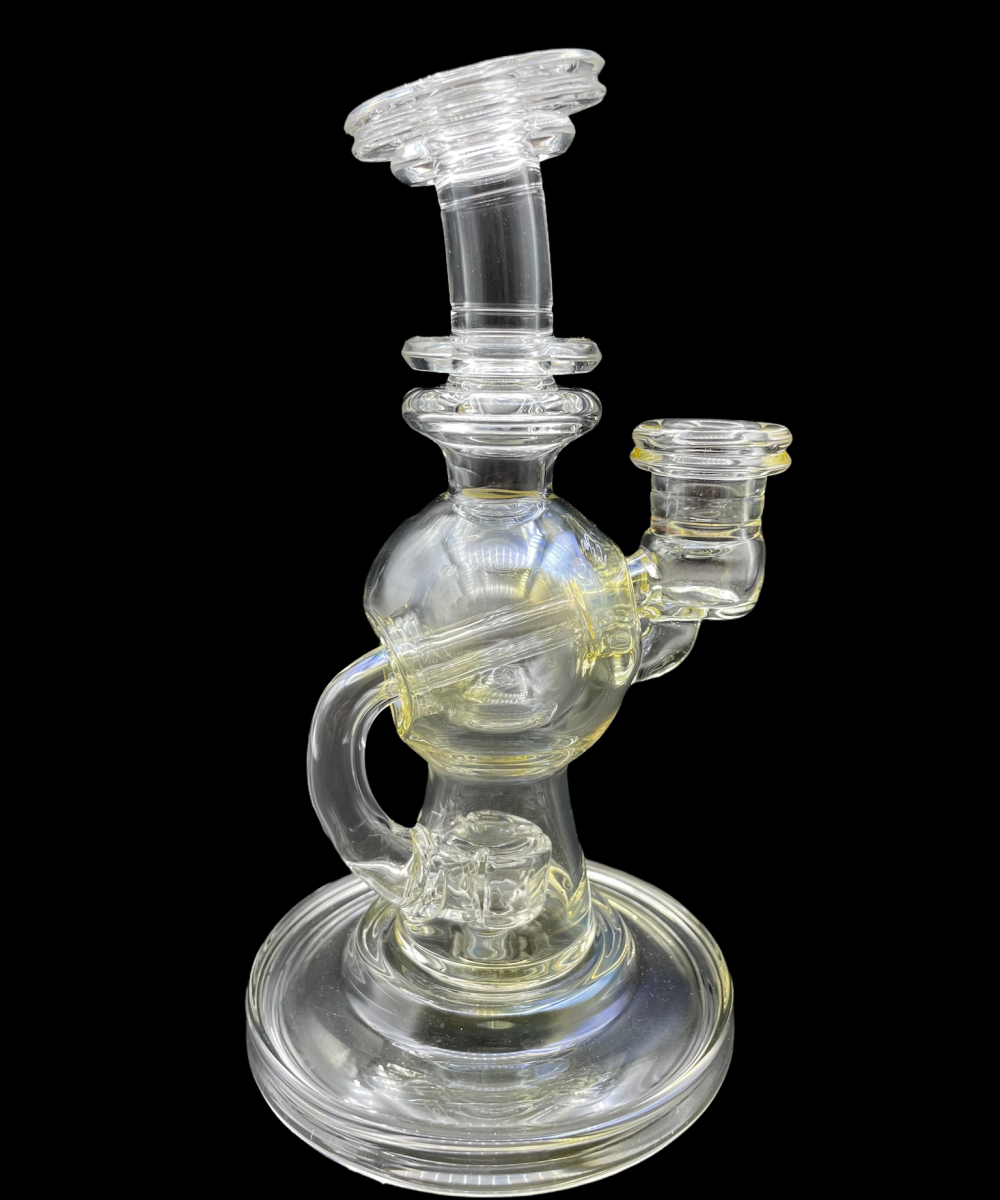 SLATE GLASS: SILVER FUMED BALL RIG