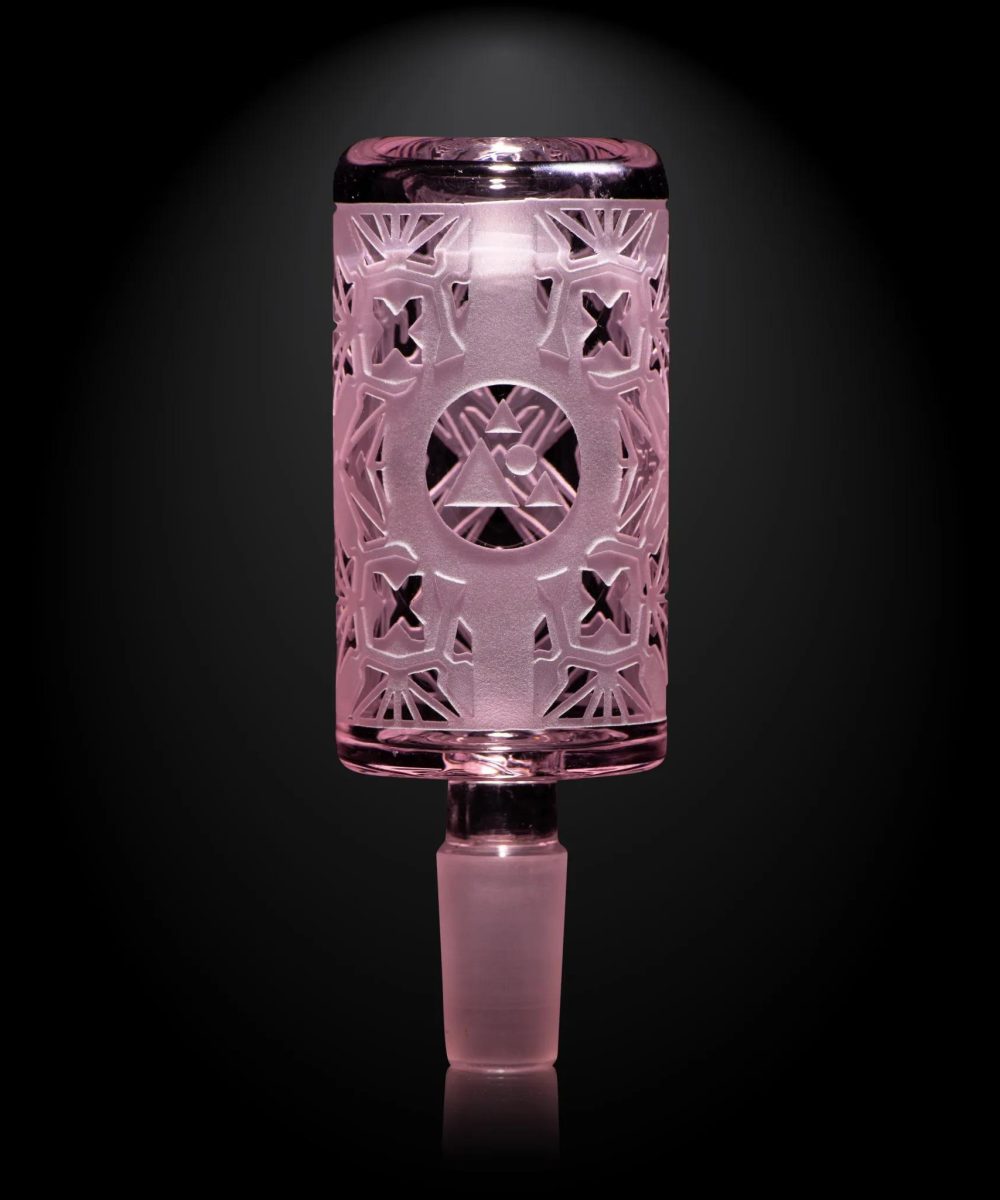 MILKY WAY GLASS: PINK X-MORPHIC EVO BOWL (MB-008)
