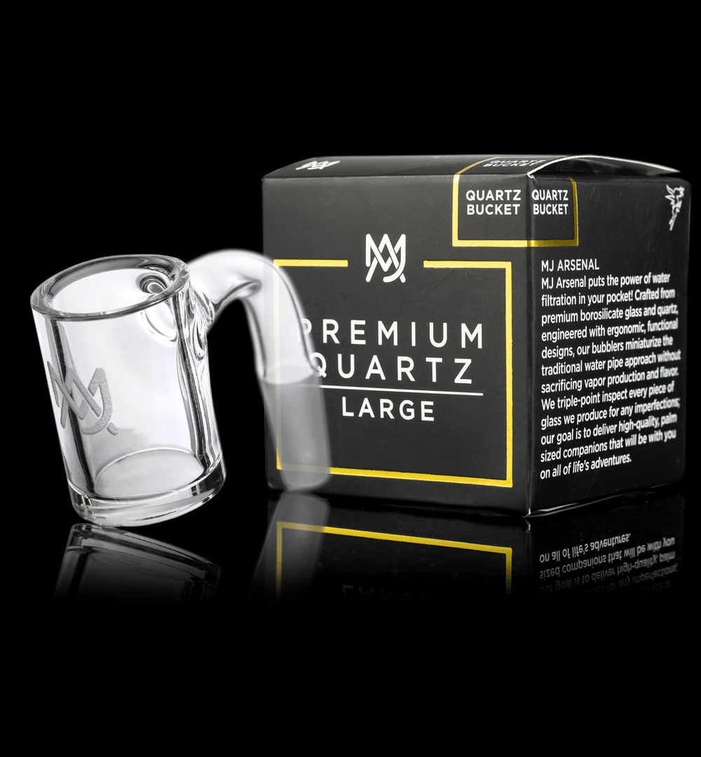 Alternative view of MJ ARSENAL: PREMIUM FULL WELD CLEAR QUARTZ BANGER