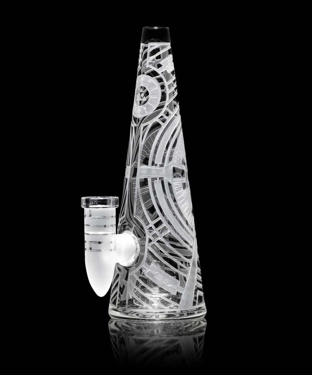 Alternative view of MILKY WAY GLASS: 7" NUCLEAR CONE (MK-082)